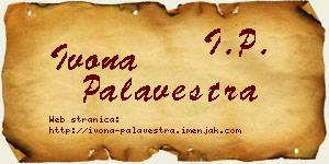 Ivona Palavestra vizit kartica